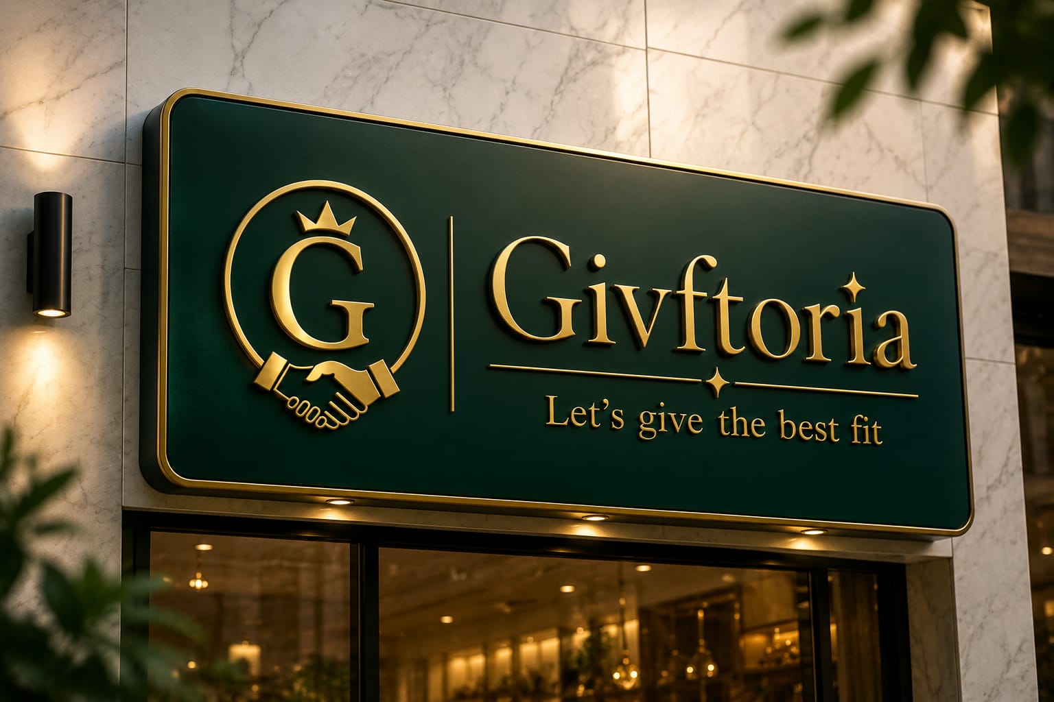 Givftoria signage